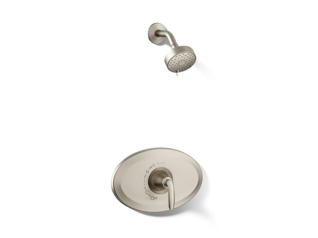 Kohler Remodel Rite-Temp shower trim kit, 1.75 gpm - Vibrant Brushed Nickel