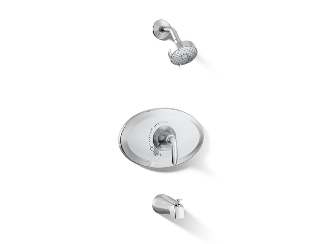 Kohler Remodel Rite-Temp bath and shower trim kit, 1.75 gpm - Polished Chrome by Kohler