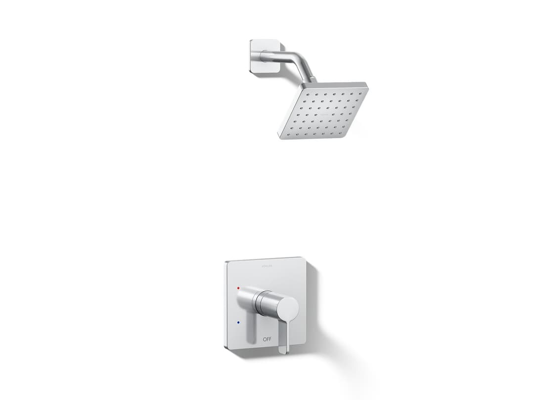 Kohler Parallel Rite-Temp shower trim kit, 2.5 gpm - Polished Chrome by Kohler
