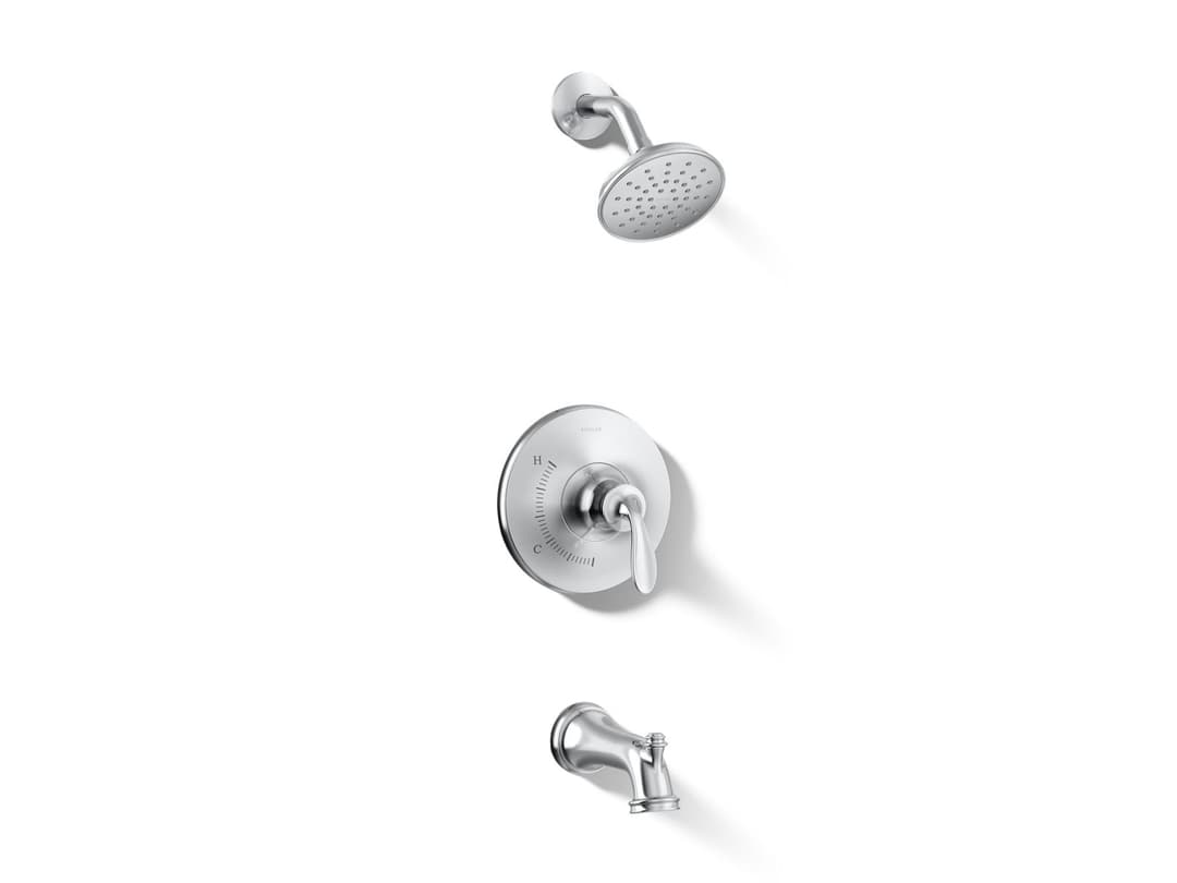 Kohler Bellera Rite-Temp bath and shower trim kit, 1.75 gpm - Polished Chrome by Kohler