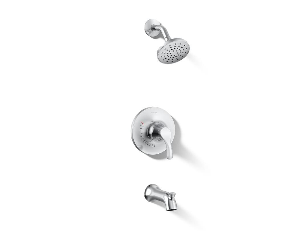 Kohler Simplice Rite-Temp bath and shower trim kit, 1.75 gpm - Polished Chrome by Kohler