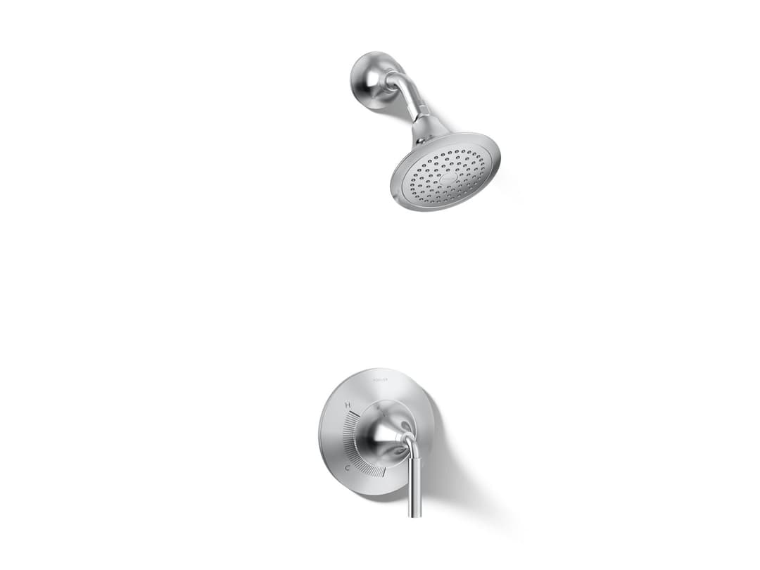 Kohler ToneE Rite-Temp shower trim kit, 2.5 gpm - Polished Chrome by Kohler