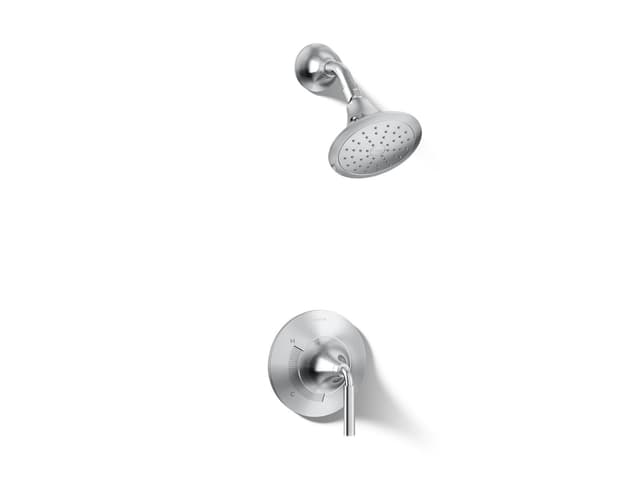 Kohler ToneE Rite-Temp shower trim kit, 1.75 gpm - Polished Chrome