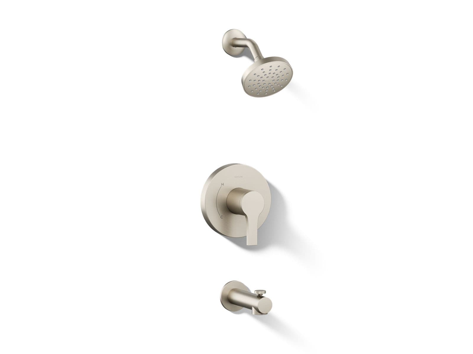 Kohler Elate Rite-Temp Bath And Shower Trim Kit 1.75 GPM - Vibrant Brushed Nickel by Kohler