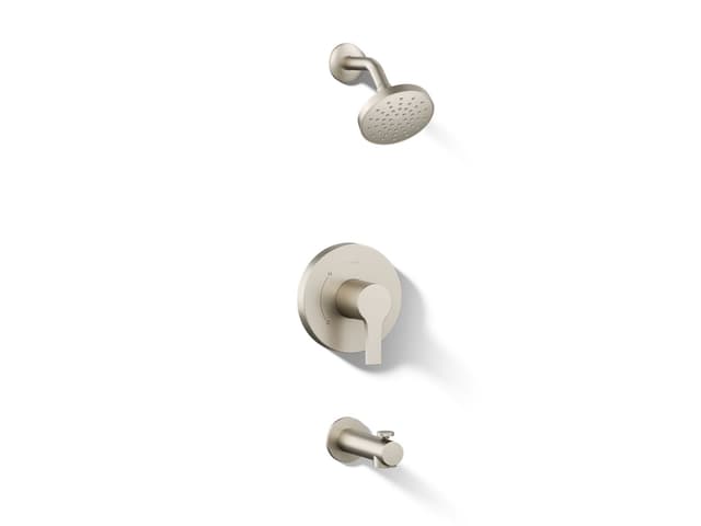 Kohler Elate Rite-Temp Bath And Shower Trim Kit 1.5 GPM - Vibrant Brushed Nickel