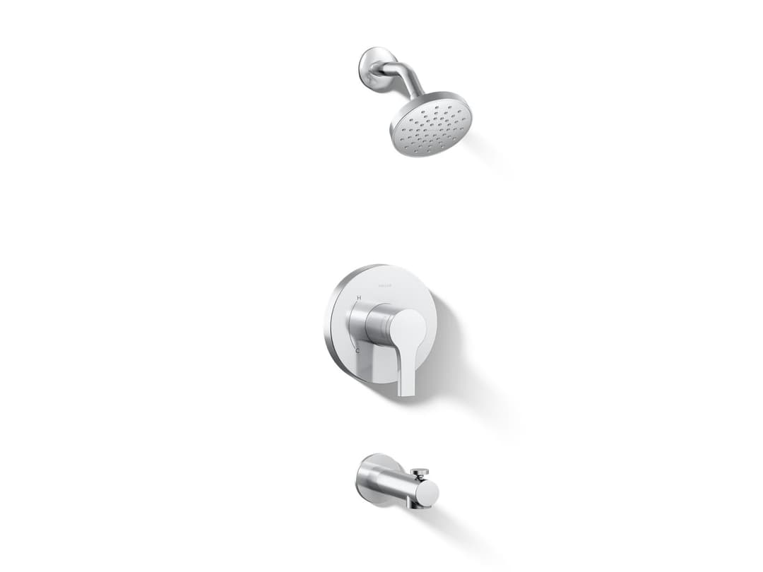 Kohler Elate Rite-Temp Bath And Shower Trim Kit 2.5 GPM - Polished Chrome by Kohler