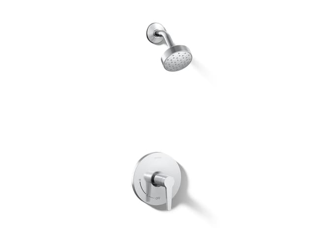 Kohler Pitch Rite-Temp shower trim kit, 1.75 gpm - Polished Chrome