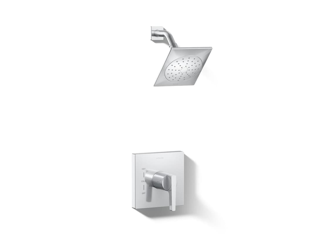 Kohler Honesty Rite-Temp shower trim kit, 1.75 gpm - Polished Chrome by Kohler