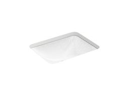 SartorialE Herringbone Caxton 20'' rectangular undermount vessel bathroom sink - White Sartorial Herringbone - image 1