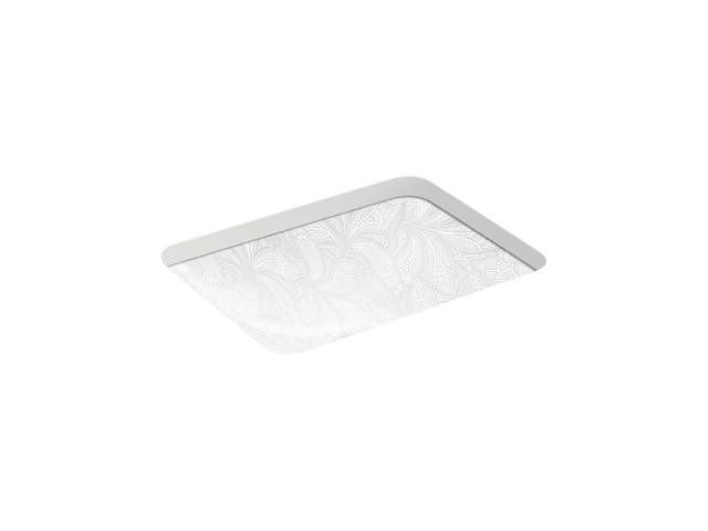 SartorialE Paisley Caxton 20'' rectangular undermount bathroom sink - White Sartorial Paisley