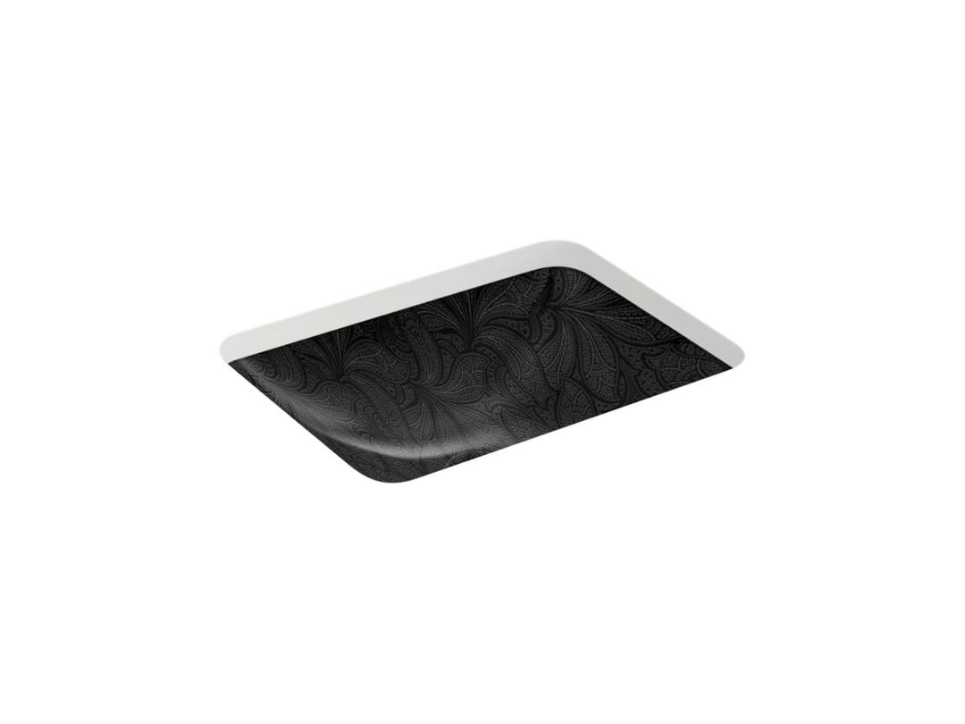 SartorialE Paisley Caxton 20'' rectangular undermount bathroom sink - Black Sartorial Paisley by Kohler