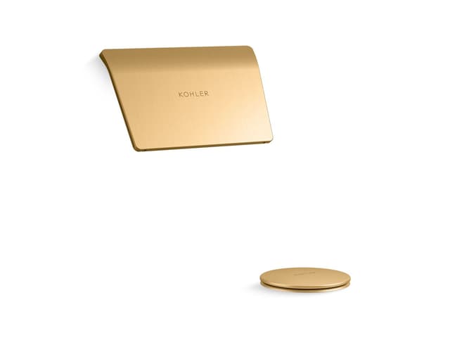 Kohler Tea-for-Two Bath drain trim - Vibrant Brushed Moderne Brass