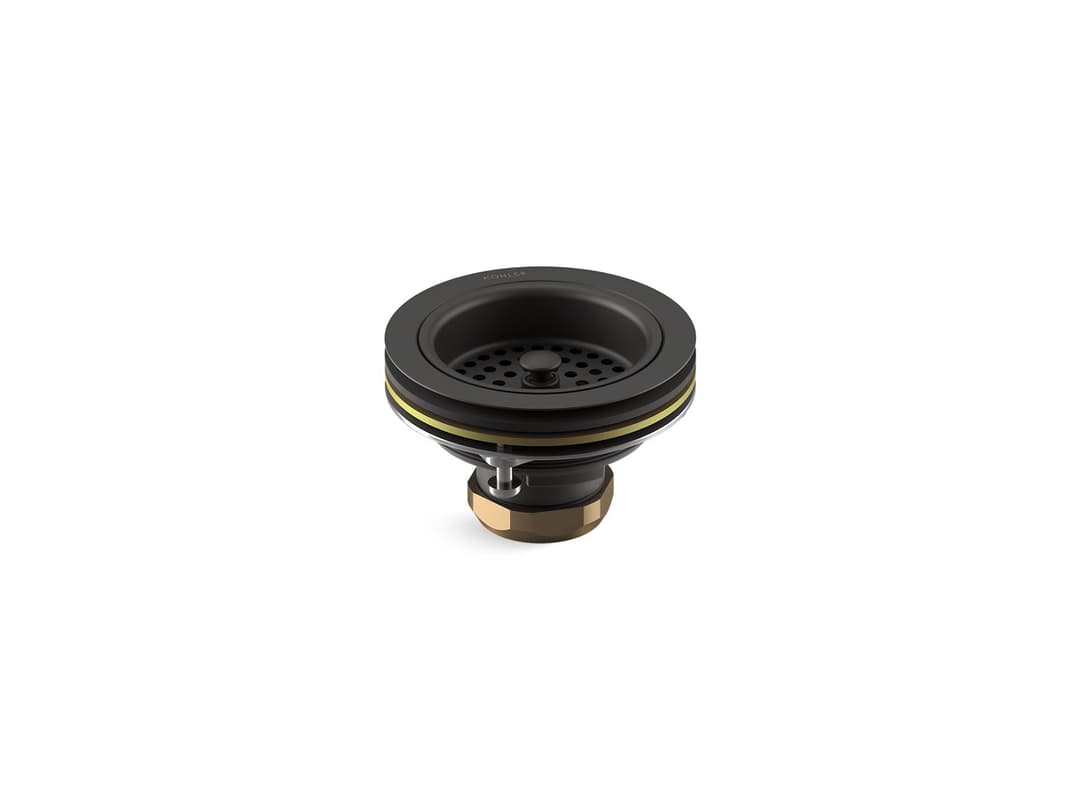 Kohler | Duostrainer | Kitchen Sink Basket Strainer - Matte Black by Kohler