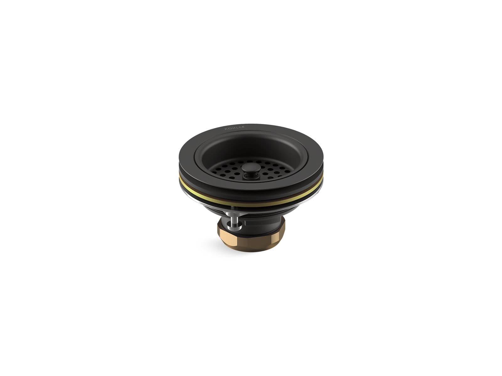 Kohler | Duostrainer | Kitchen Sink Basket Strainer - Matte Black by Kohler