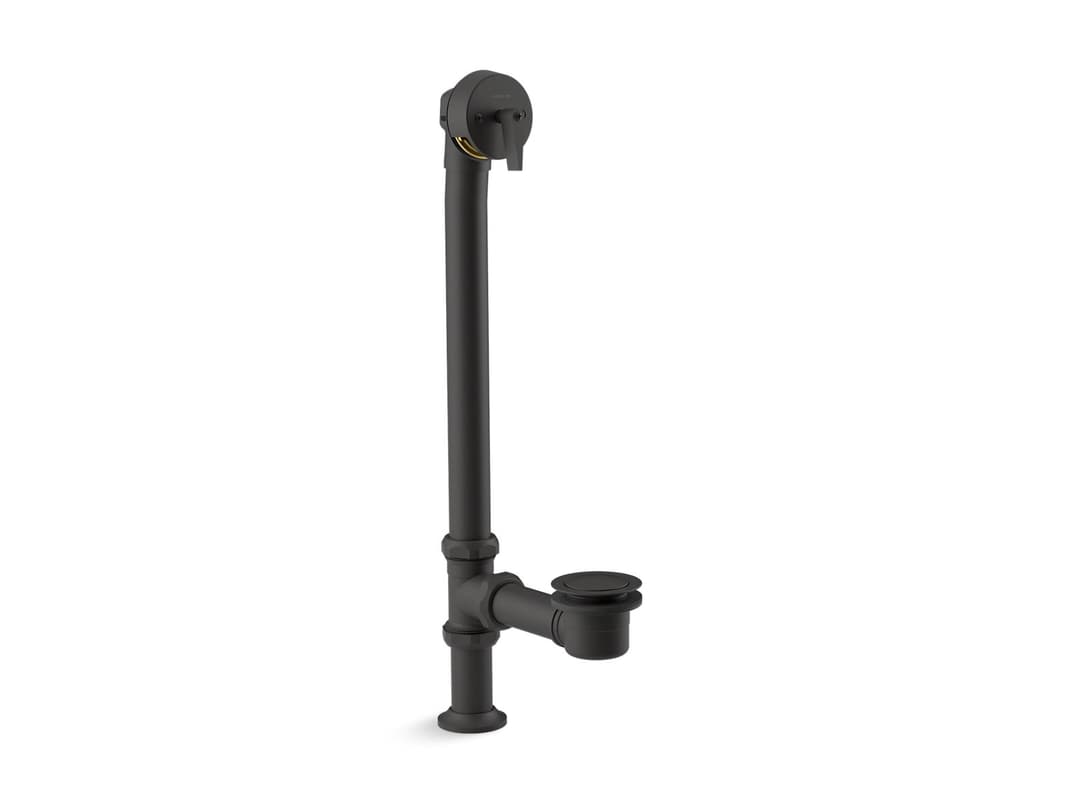 Kohler Artifacts 1-1/2'' pop-up bath drain for above- and through-the-floor freestanding bath installations - Matte Black by Kohler