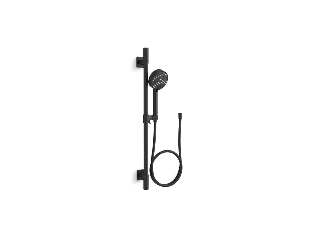 Kohler Awaken G110 30'' deluxe three-function handshower kit, 1.75 gpm - Matte Black by Kohler