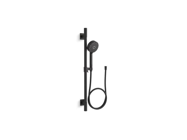 Kohler Awaken G110 30'' deluxe three-function handshower kit, 1.75 gpm - Matte Black