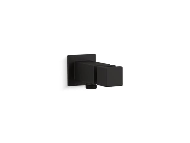 Kohler Loure Wall-mount handshower holder with supply elbow - Matte Black