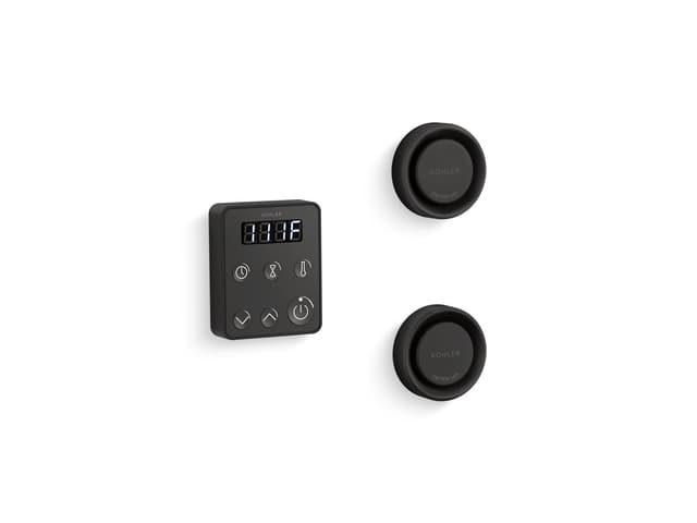 Kohler Invigoration Series Tandem steam generator control kit - Matte Black