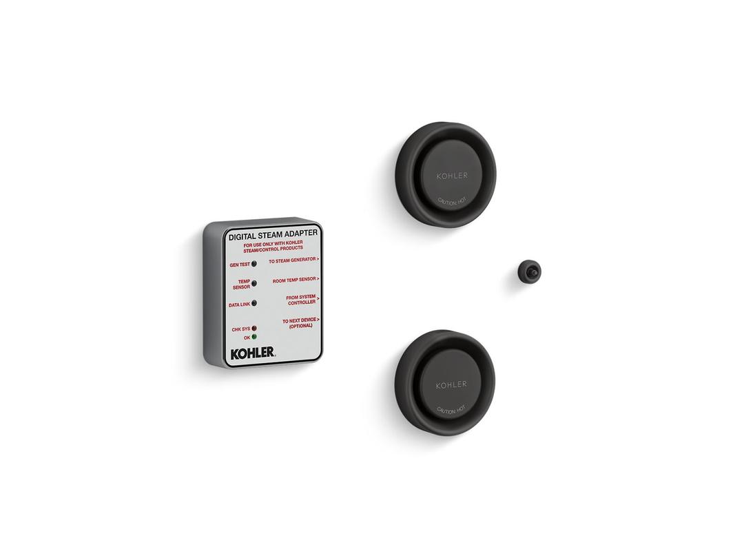 Kohler Invigoration Series Tandem digital steam adapter kit - Matte Black by Kohler
