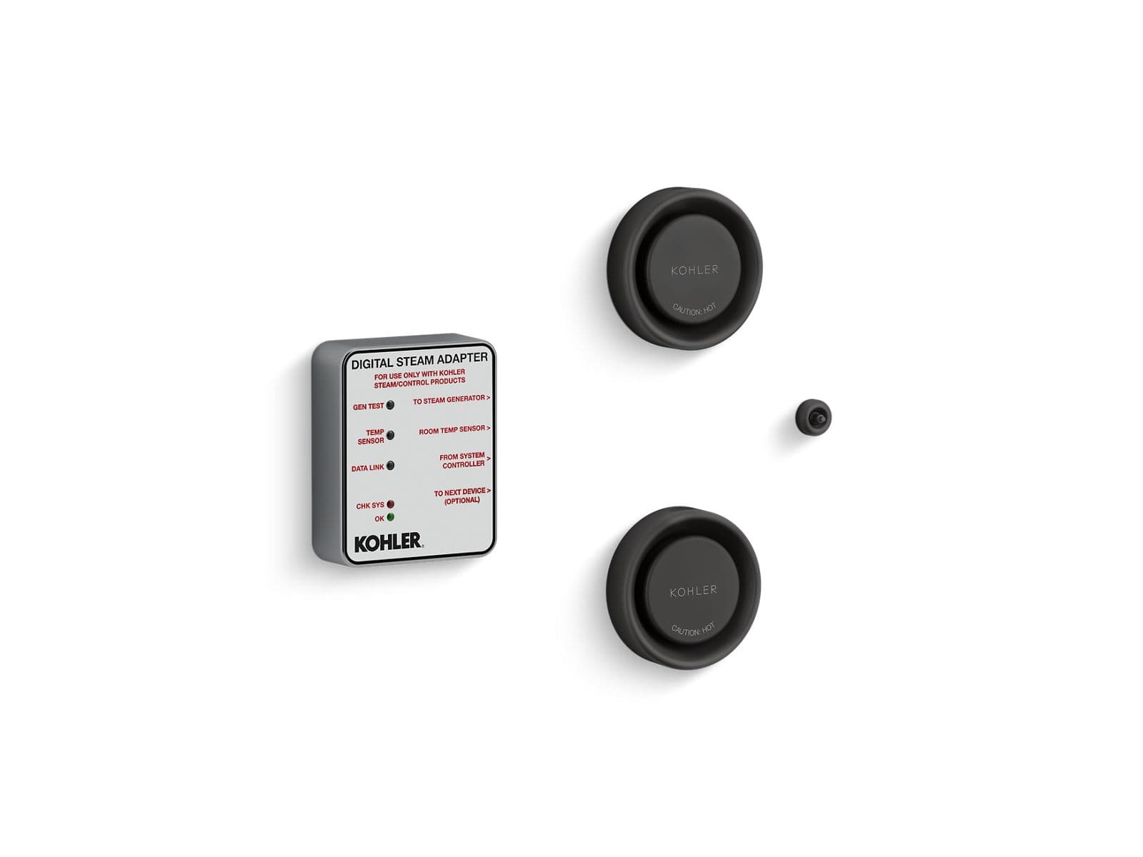 Kohler Invigoration Series Tandem digital steam adapter kit - Matte Black by Kohler