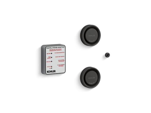 Kohler Invigoration Series Tandem digital steam adapter kit - Matte Black