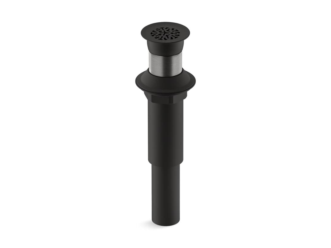 Kohler Decorative grid drain without overflow - Matte Black by Kohler