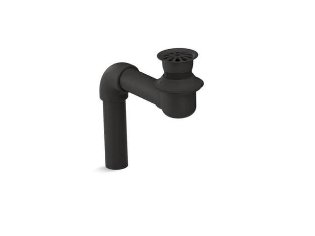 Kohler Bathroom sink offset drain with open strainer - Matte Black