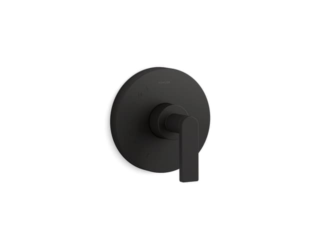 Kohler Composed Rite-Temp valve trim with lever handle - Matte Black