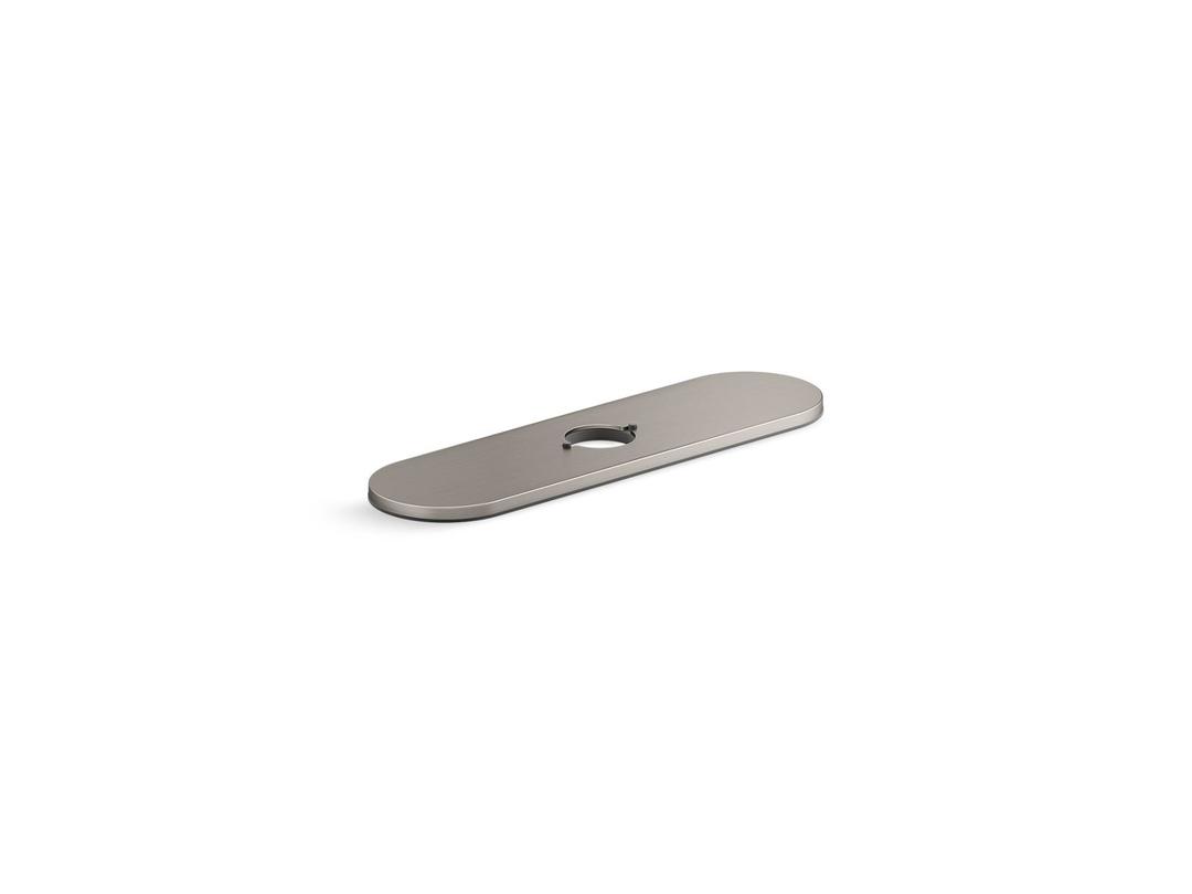 Kohler Tone Three-hole kitchen faucet escutcheon - Vibrant Stainless by Kohler