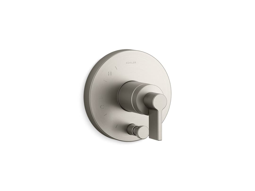 Kohler Components Rite-Temp valve trim with Lever handle and diverter - Vibrant Brushed Nickel by Kohler