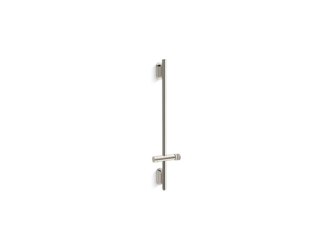 Kohler Statement 32'' deluxe slidebar with integrated water supply - Vibrant Polished Nickel by Kohler