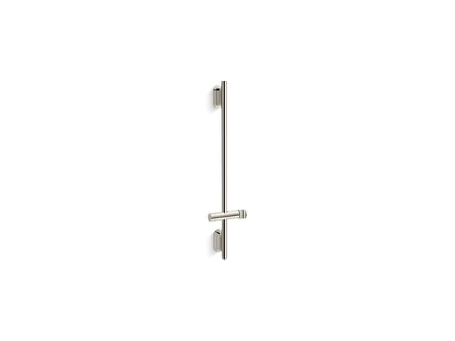 Kohler Statement 32'' deluxe slidebar with integrated water supply - Vibrant Polished Nickel