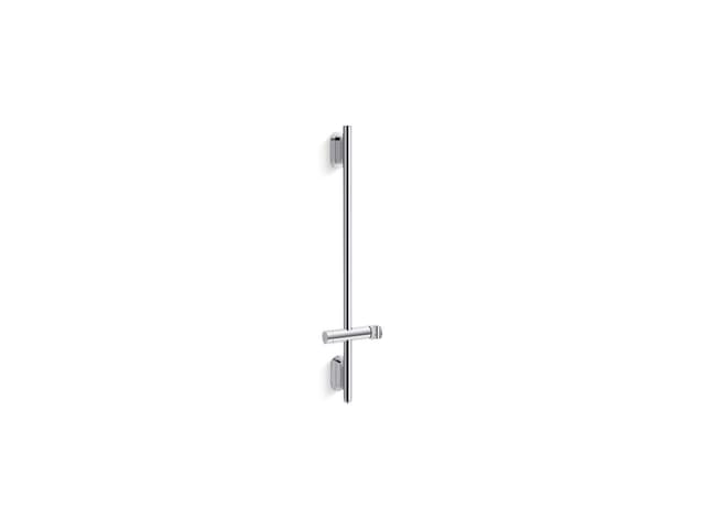 Kohler Statement 32'' deluxe slidebar with integrated water supply - Polished Chrome