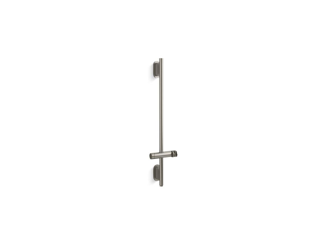 Kohler Statement 32'' deluxe slidebar with integrated water supply - Vibrant Brushed Nickel by Kohler