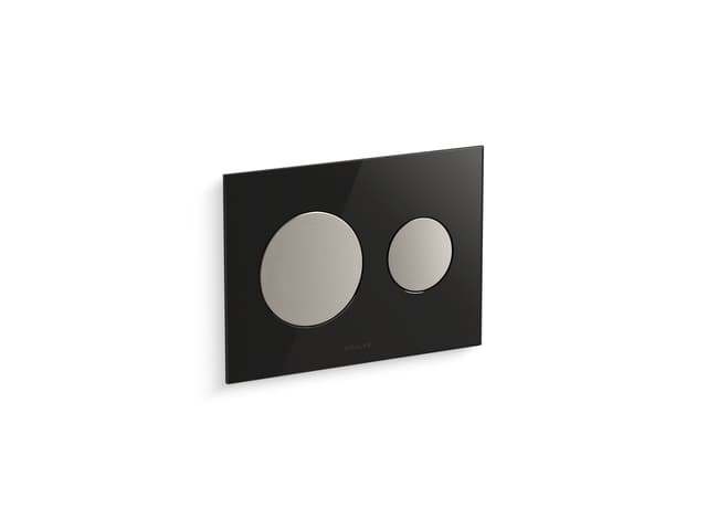 Kohler Skim Dual-flush actuator plate for 2'' x 4'' in-wall tank and carrier system - Black
