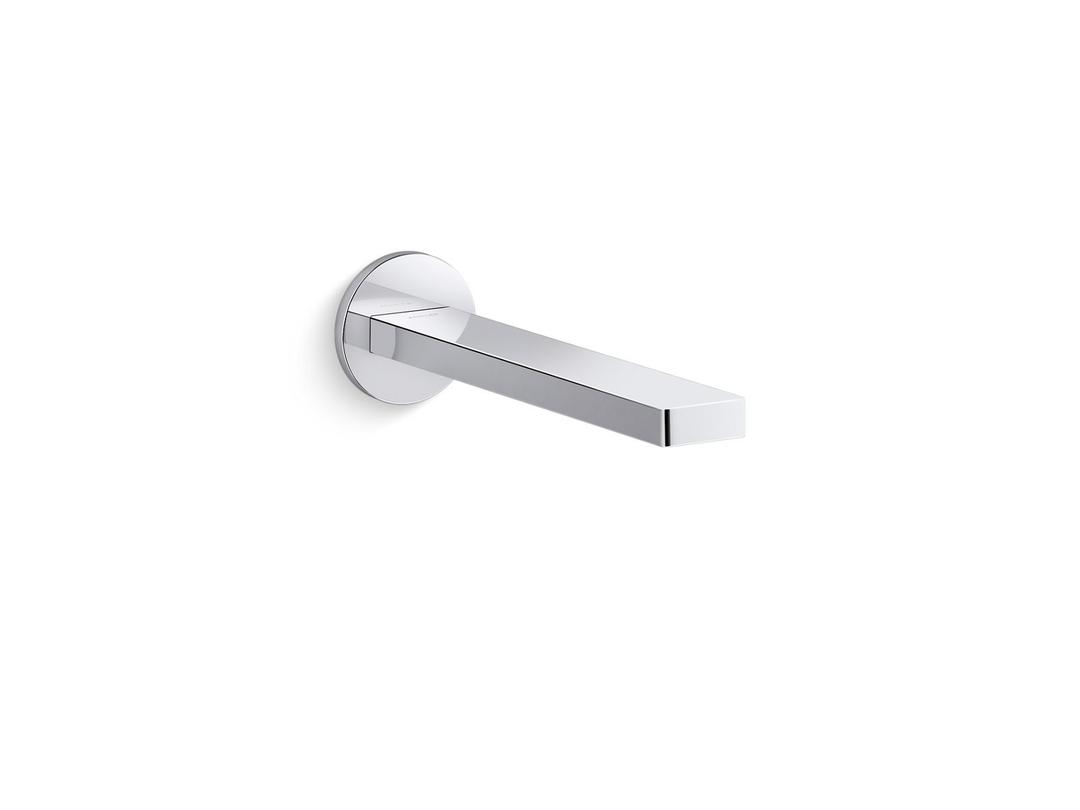 Kohler Composed Wall-mount touchless bathroom sink faucet with Kinesis sensor technology, DC-powered - Polished Chrome by Kohler
