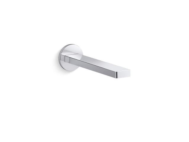 Kohler Composed Wall-mount touchless bathroom sink faucet with Kinesis sensor technology, AC-powered - Polished Chrome