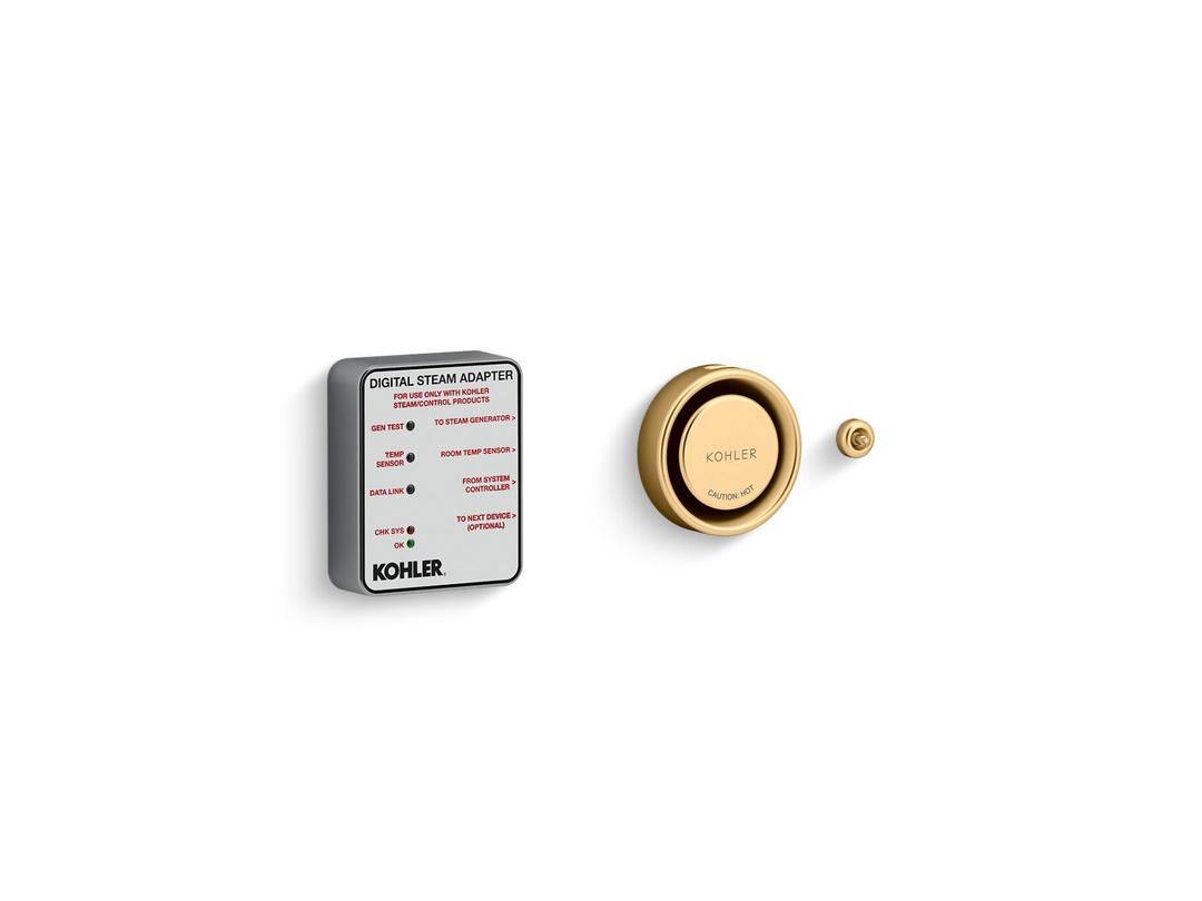 Kohler Invigoration Series Digital steam adapter kit - Vibrant Brushed Moderne Brass by Kohler
