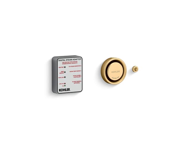 Kohler Invigoration Series Digital steam adapter kit - Vibrant Brushed Moderne Brass