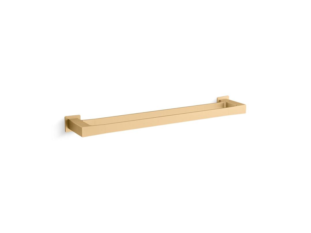 Kohler Honesty 24'' double towel bar - Vibrant Brushed Moderne Brass by Kohler