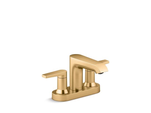 Hint Centerset Bathroom Sink Faucet 1.2 GPM - Vibrant Brushed Moderne Brass