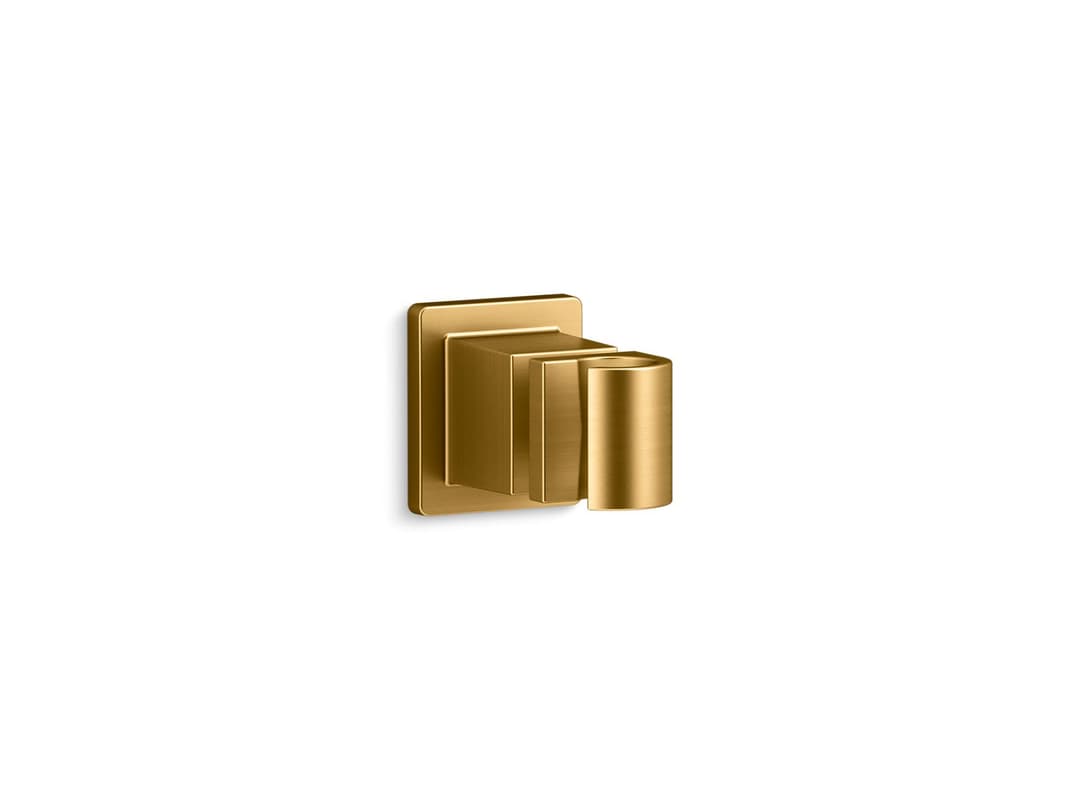 Kohler Awaken Adjustable wall holder - Vibrant Brushed Moderne Brass by Kohler