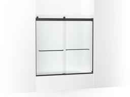 Kohler Levity Sliding bath door, 59-3/4'' H x 56-5/8 - 59-5/8'' W, with 1/4'' thick Frosted glass - Bright Silver - image 4