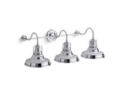 Kohler HauksbeeE 3 Light Double Bell Sconce - Polished Chrome - image 1