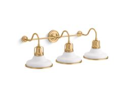 Kohler HauksbeeE 3 Light Double Bell Sconce - Polished Chrome - image 4