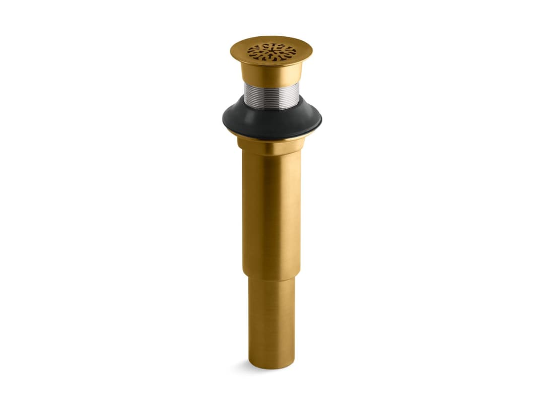 Kohler Decorative grid drain without overflow - Vibrant Brushed Moderne Brass by Kohler
