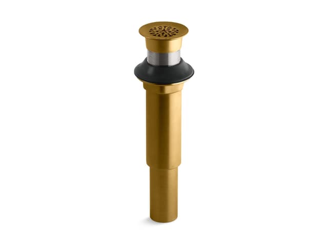 Kohler Decorative grid drain without overflow - Vibrant Brushed Moderne Brass