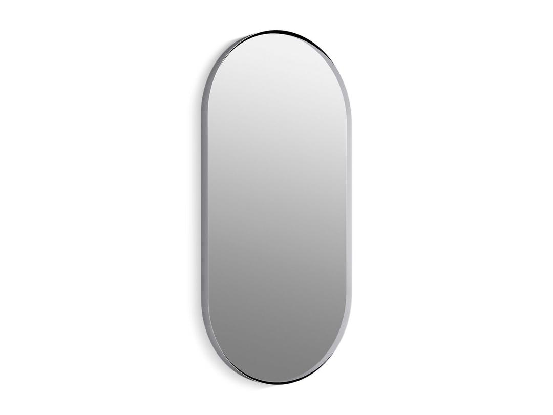 Kohler Essential 20'' x 40'' capsule framed mirror - Polished Chrome by Kohler