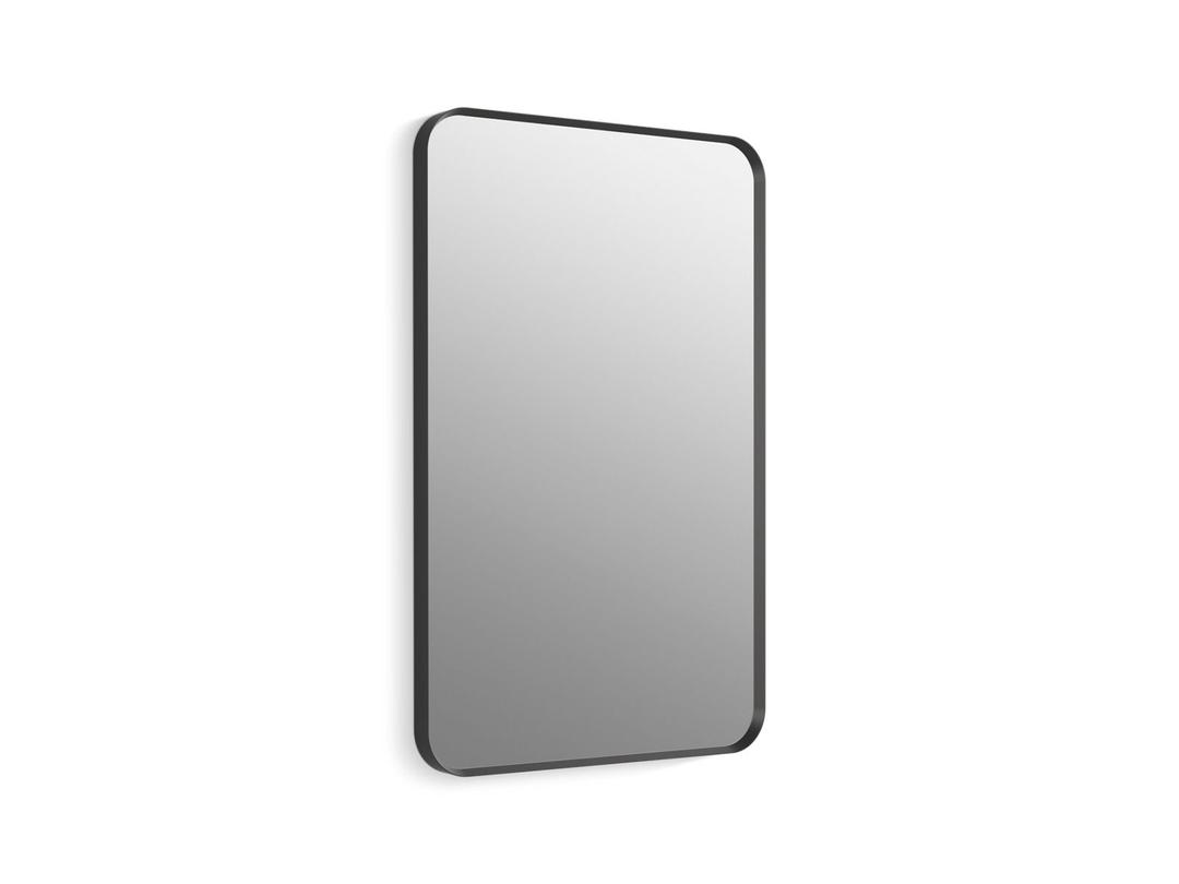 Kohler Essential 22'' x 34'' rectangular framed mirror - Matte Black by Kohler